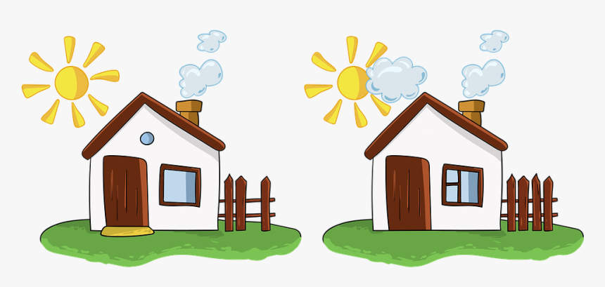 House, Houses, Spot The Difference, Games For Kids, HD Png Download