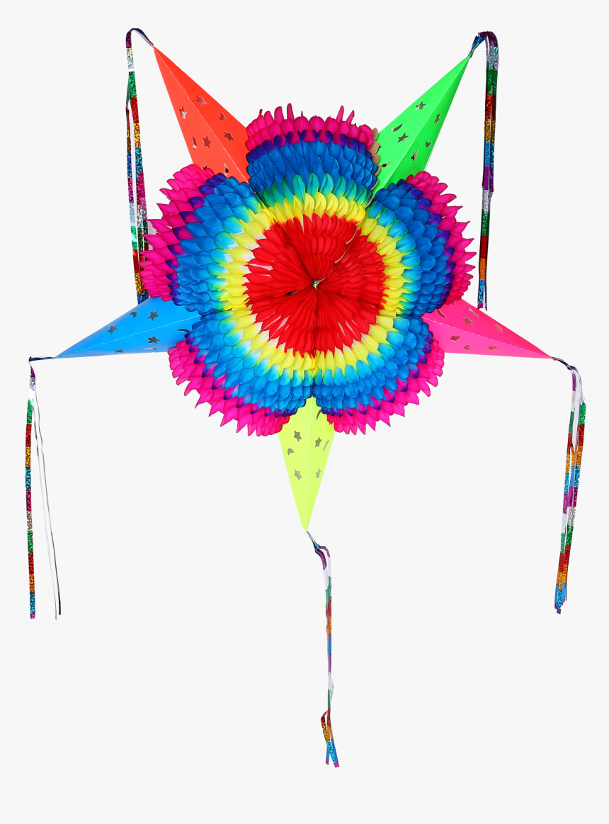 Colorful Star Mexican Piñata Foldable Cardboard Party, HD Png Download