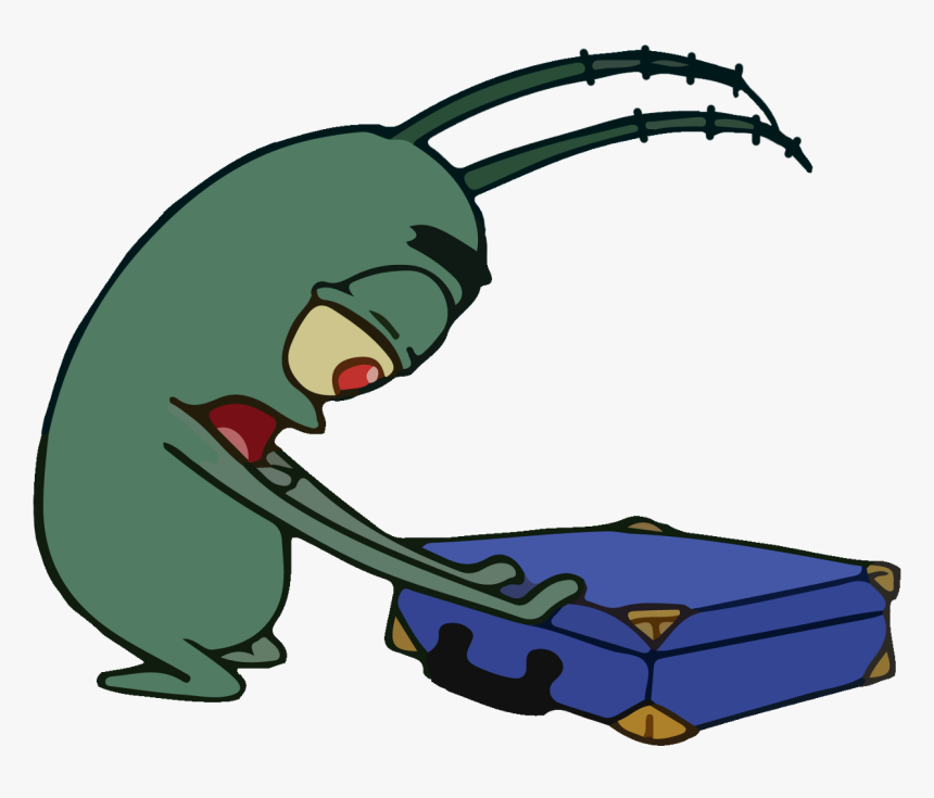 Plankton Momo Plantilla Bobesponja, HD Png Download