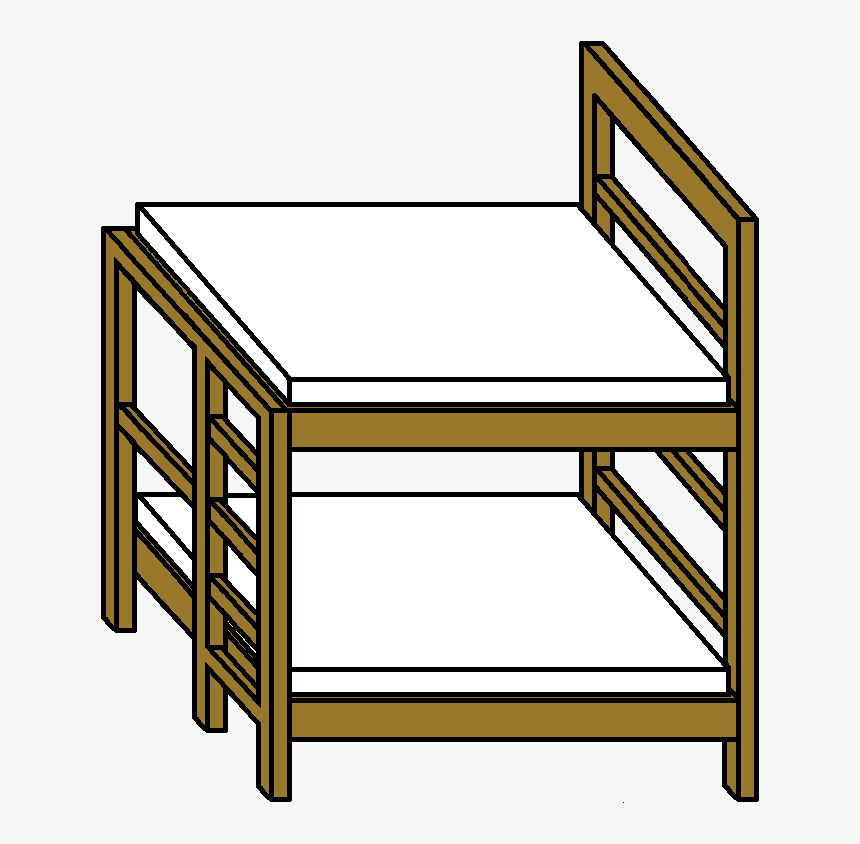 Double Deck Bed Png, Transparent Png