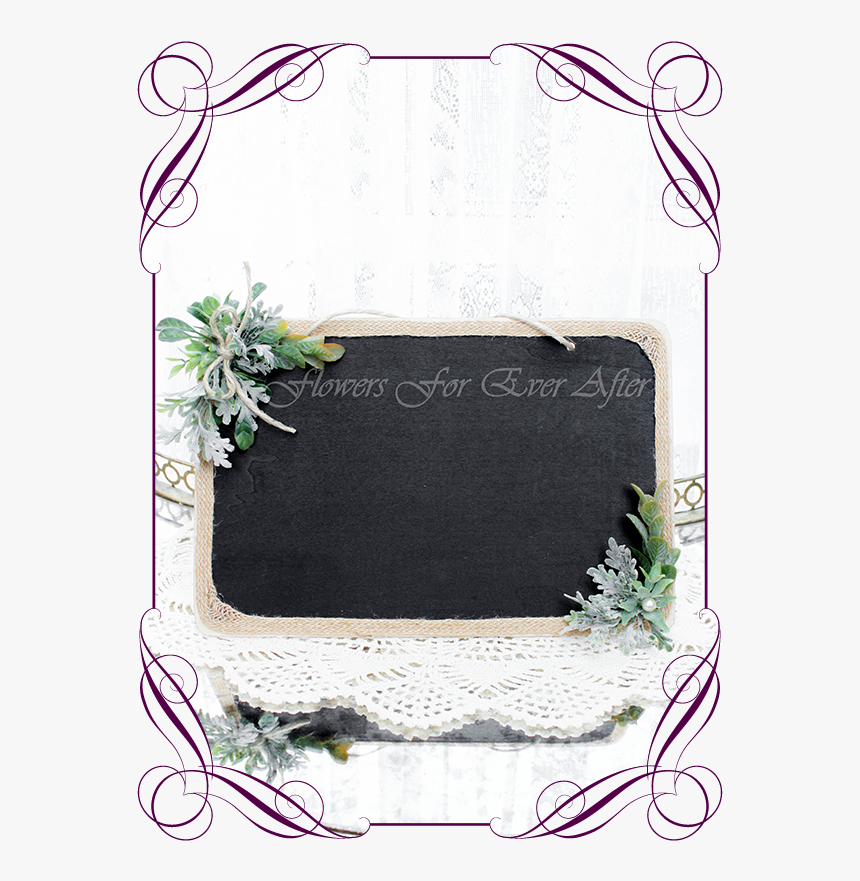 Silk Artificial Decorated Blackboard Chalk Board For, HD Png Download