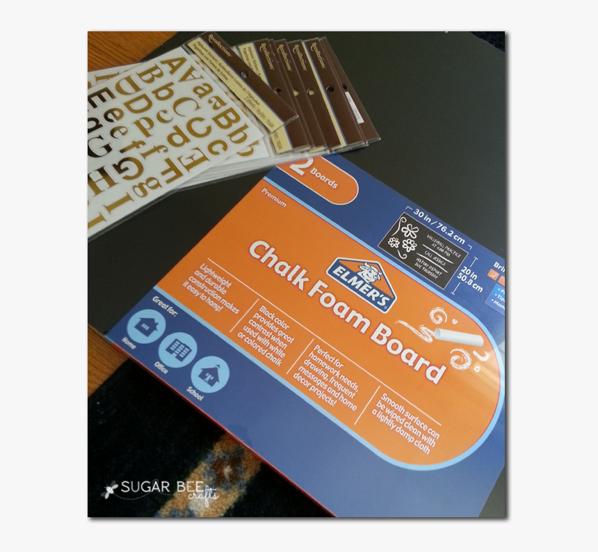 Elmers Foam Chalk Board, HD Png Download