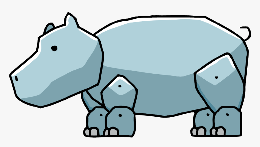 Scribblenauts Hippo, HD Png Download