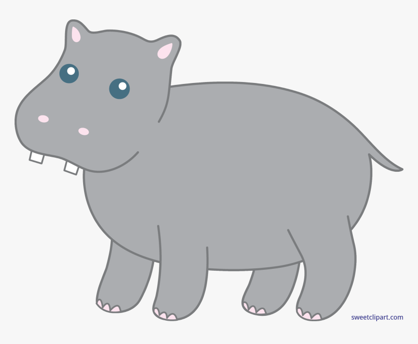 Clipart Hippo Gray Thing, HD Png Download
