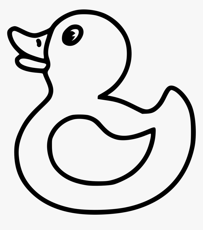 Black And White Png Of Duck, Transparent Png