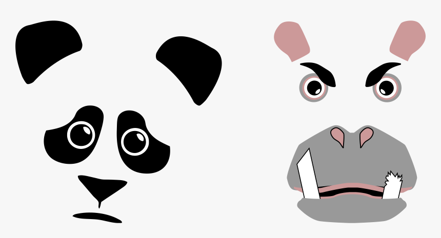 Panda & Hippo, HD Png Download