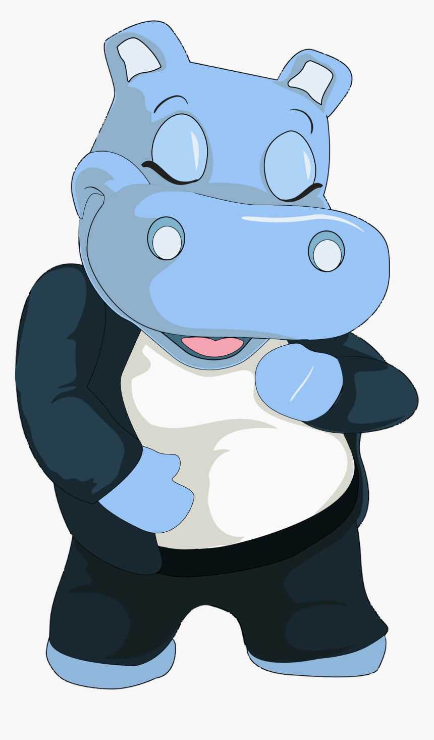 Anthropomorphic Hippo Clip Arts, HD Png Download