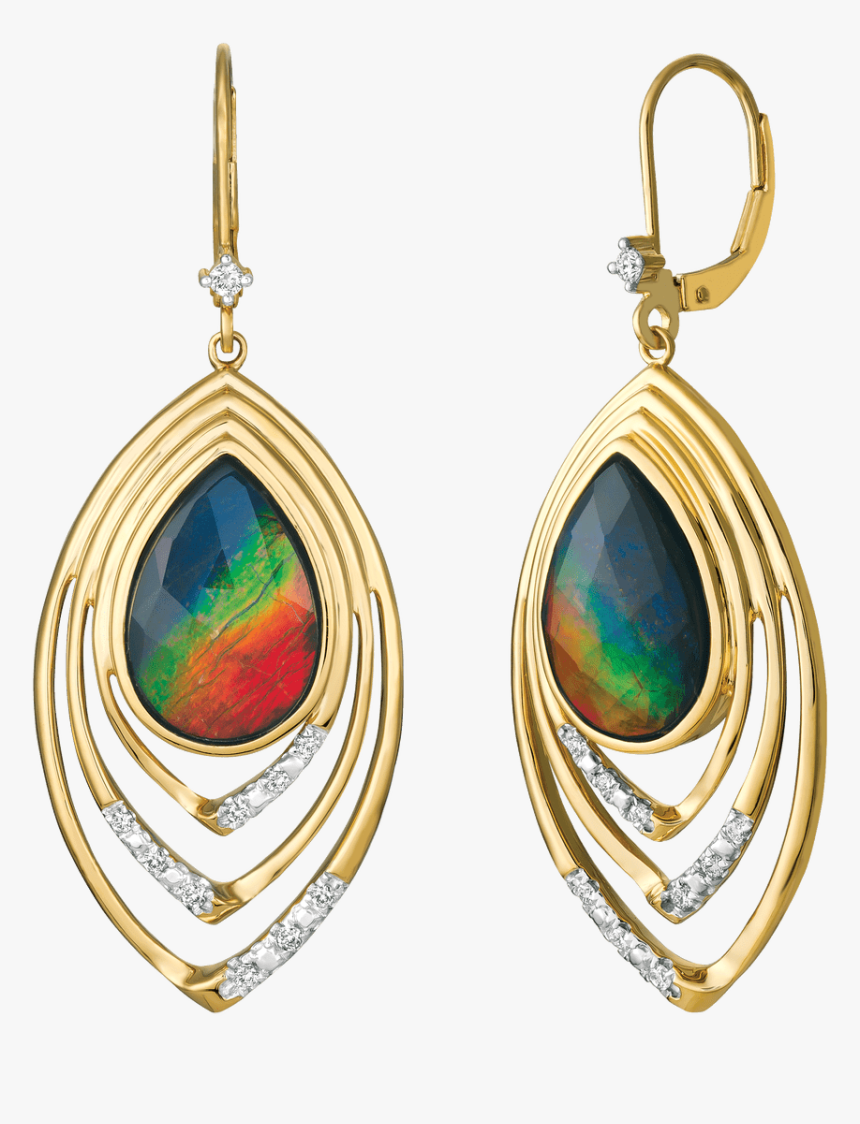 Malibu 18k Gold Diamond Aa Grade Earrings By Korite, HD Png Download