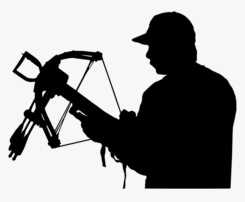 Crossbow Hunting Silhouette Clip Art, HD Png Download