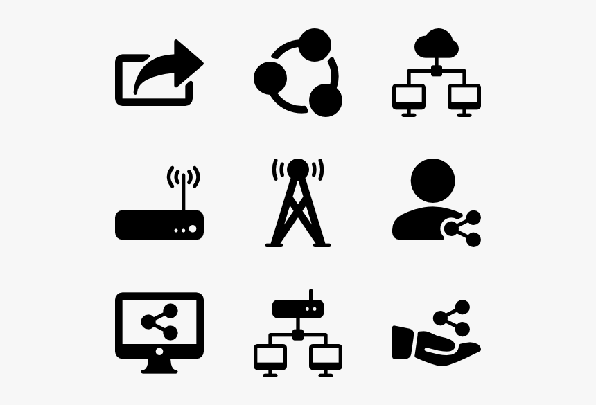 Network & Sharing, HD Png Download