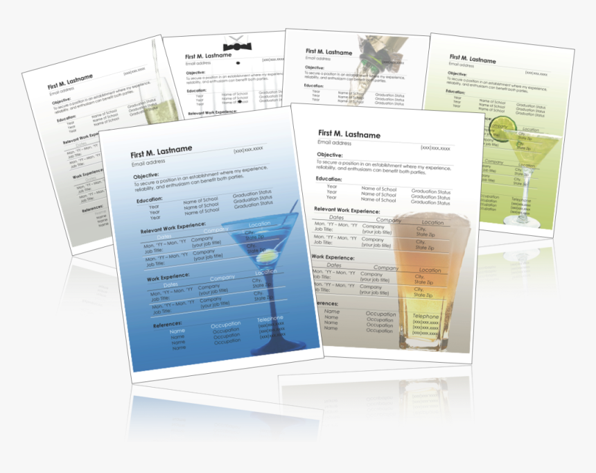 6 Bartender Resumes, HD Png Download