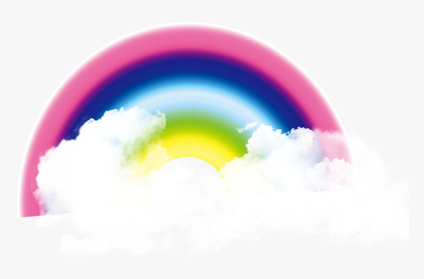 Rainbow Cloud Png, Transparent Png