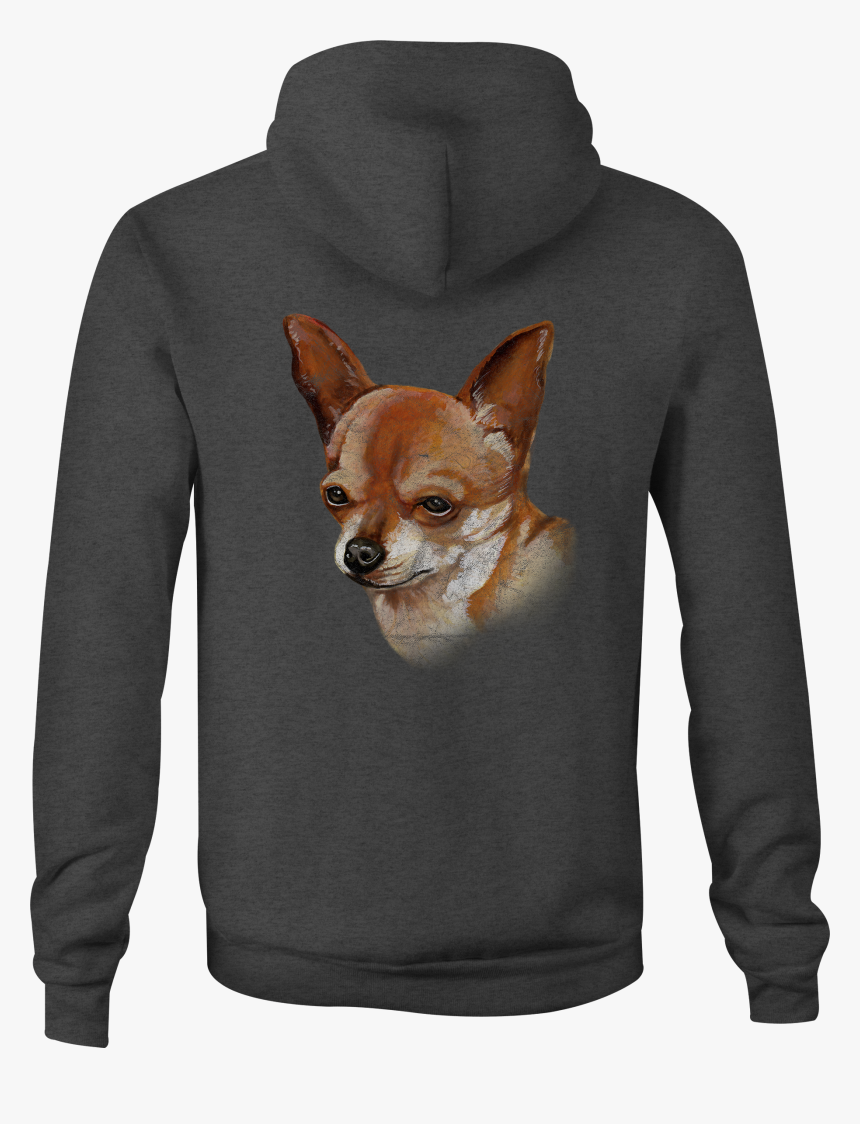 Zip Up Hoodie Chihuahua Dog Lover Hooded Sweatshirt, HD Png Download