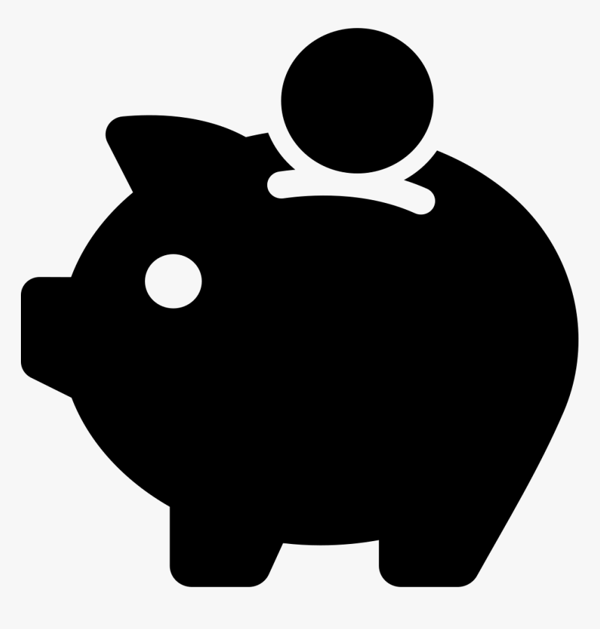 Piggy Bank Vector White Png Clipart , Png Download, Transparent Png