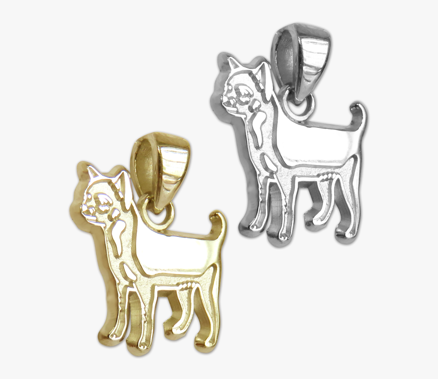 Smooth Chihuahua Charm Or Pendant In Sterling Silver, HD Png Download