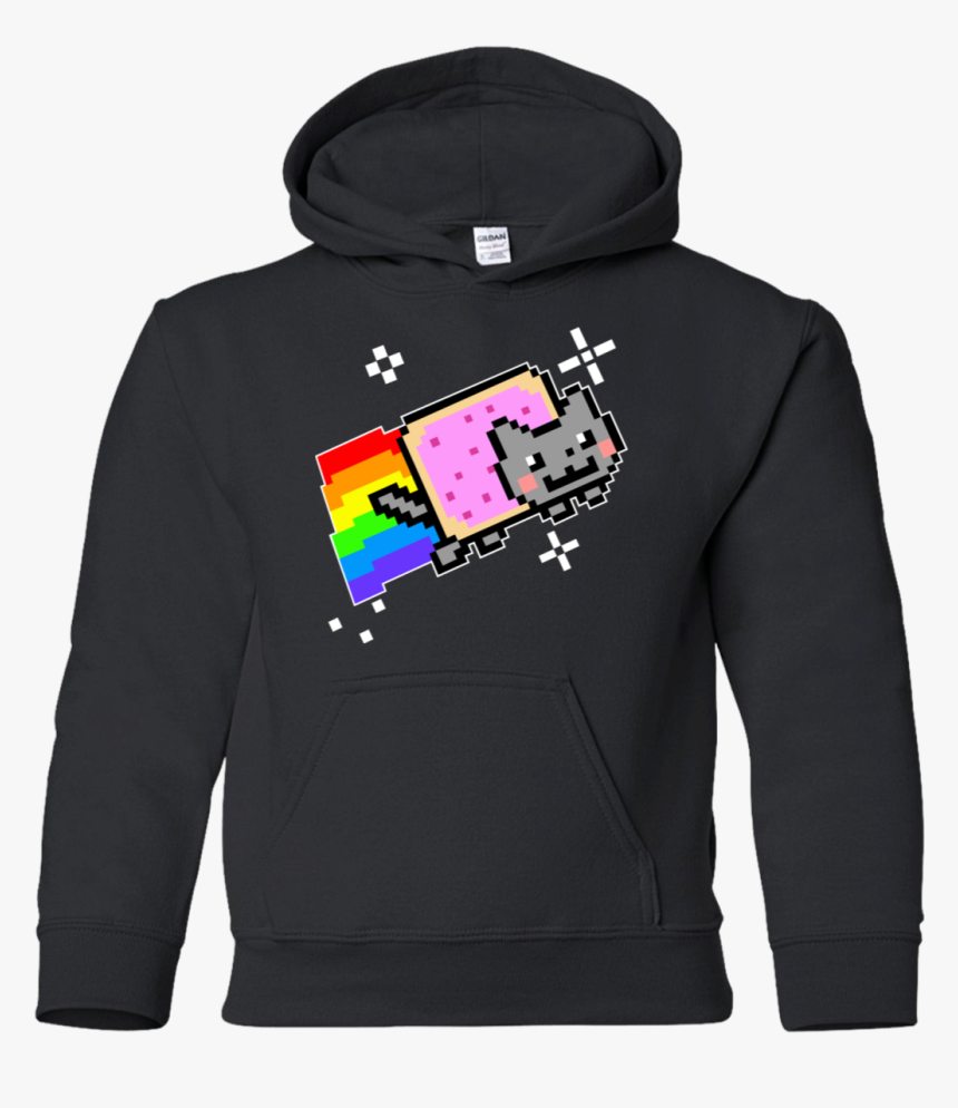 Agr Nyan Cat Rainbow Youth Pullover Hoodie, HD Png Download