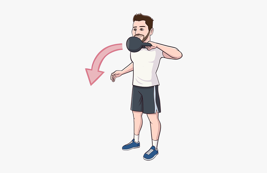 Kettlebell Punch Swing Exercise, HD Png Download