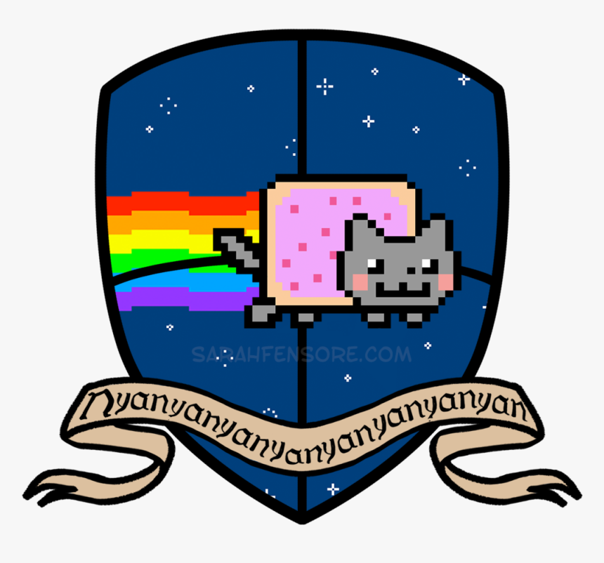 Nyan Cat Crest, HD Png Download