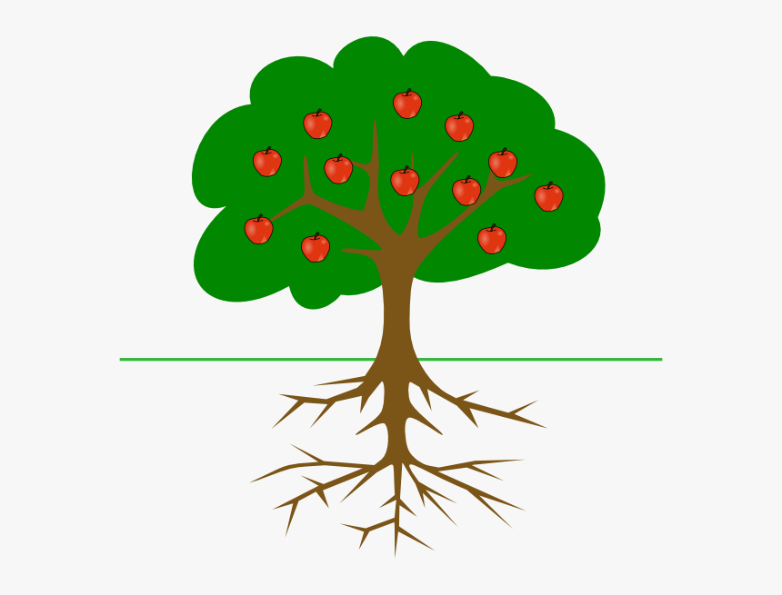 Small Clipart Apple Tree, HD Png Download