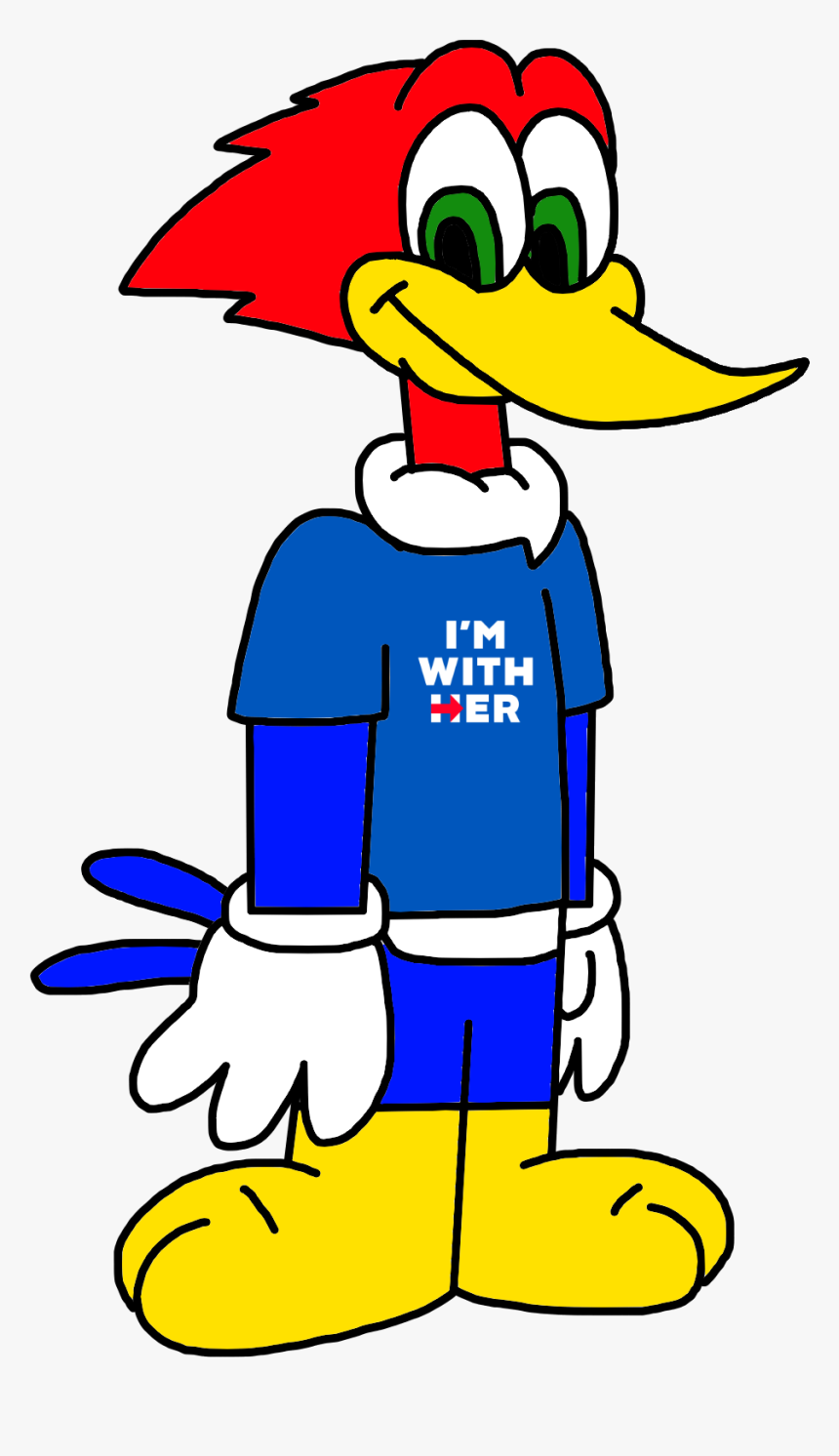 Woody Woodpecker Supports Hillary Clinton By Marcospower1996-dadrvzw, HD Png Download