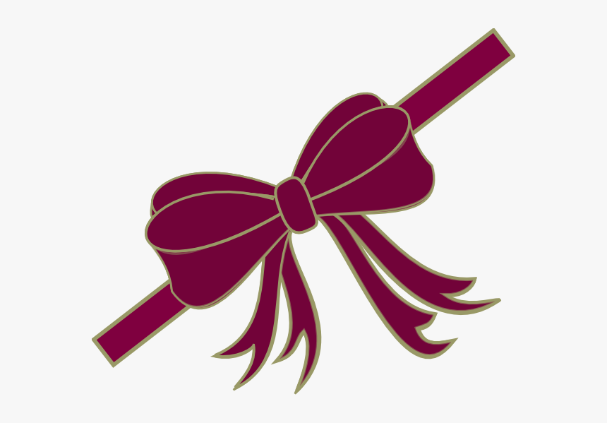 Ribbon Clipart Maroon, HD Png Download