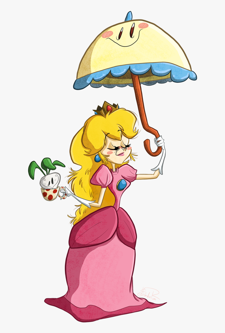 Princess Peach Umbrella Clipart , Png Download, Transparent Png