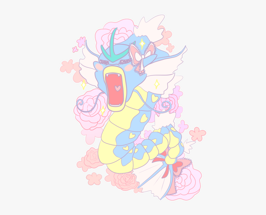Pokemon Kawaii Pastel Transparent Gyarados Alfie Art, HD Png Download