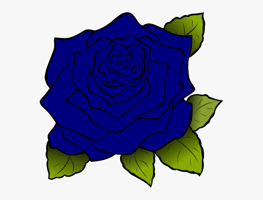 Blue Rose Svg Clip Arts, HD Png Download