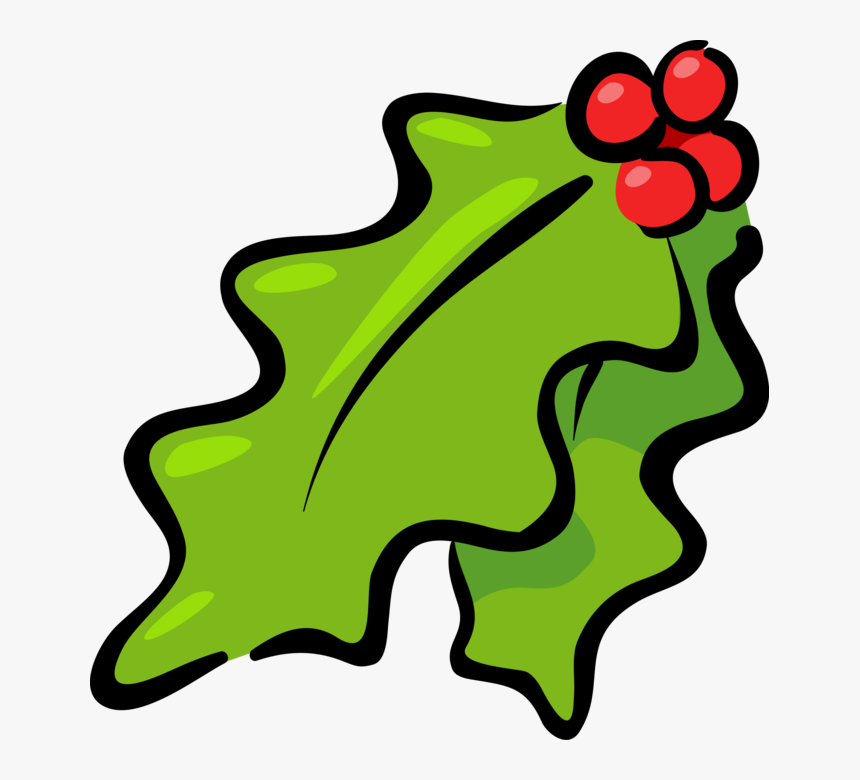 Vector Illustration Of Festive Season Christmas Holly, HD Png Download