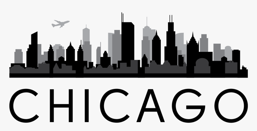 Chicago Skyline Outline Png , Png Download, Transparent Png