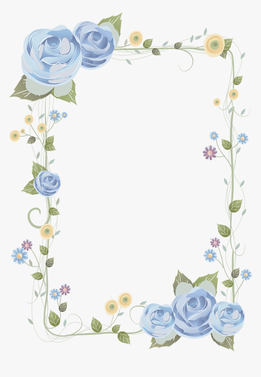 Transparent Rose Frame Clipart, HD Png Download