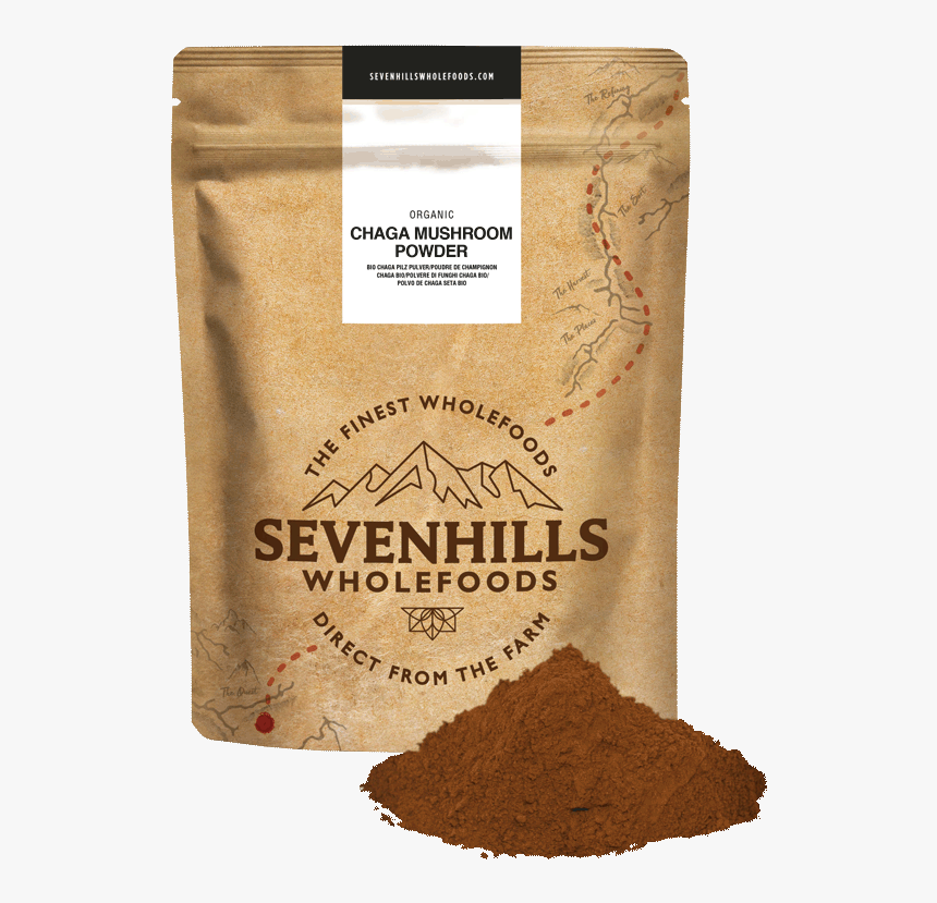 Sevenhills Wholefoods Organic Chaga Mushroom Powder, HD Png Download