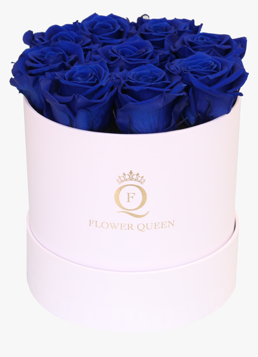 Blue Roses In Medium White Box, HD Png Download