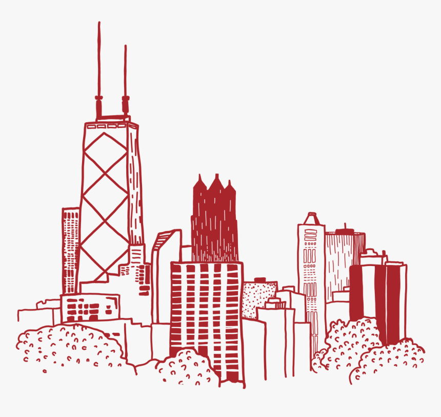 Chicago Skyline Png, Transparent Png