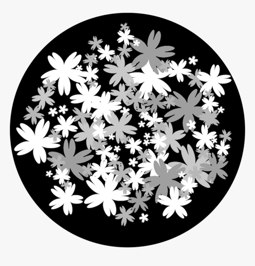 Apollo Design 6133 Bed Of Flowers B&w Superresolution, HD Png Download