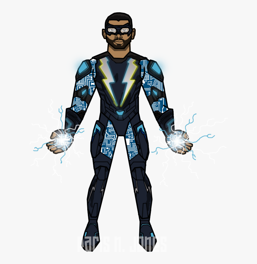 The Cw Version By Parisnjones Black Lightning, Justice, HD Png Download