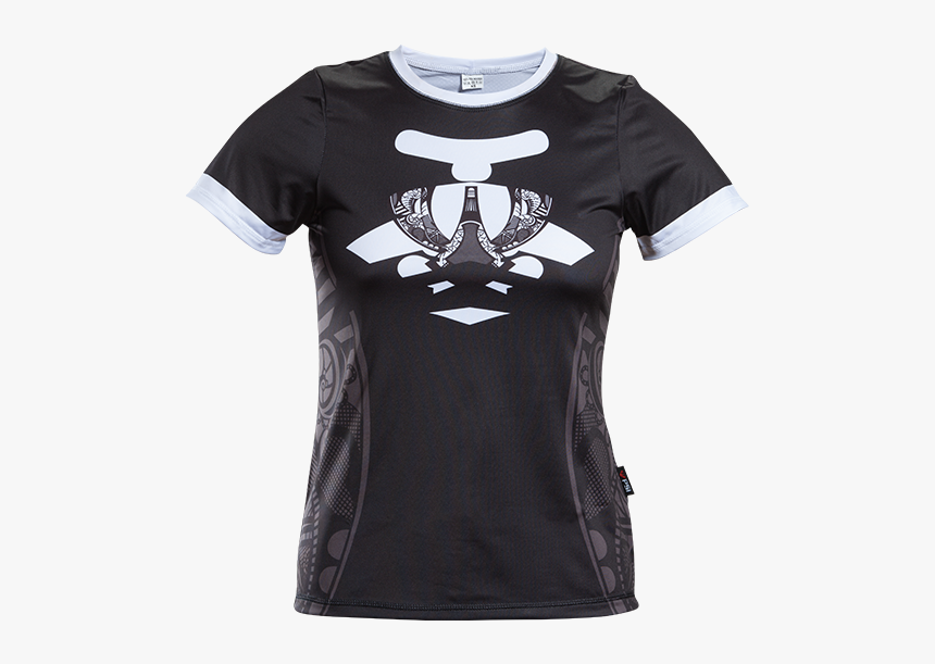 Bílá Černo Šedý Potisk V Grafice Samurai/psí, HD Png Download