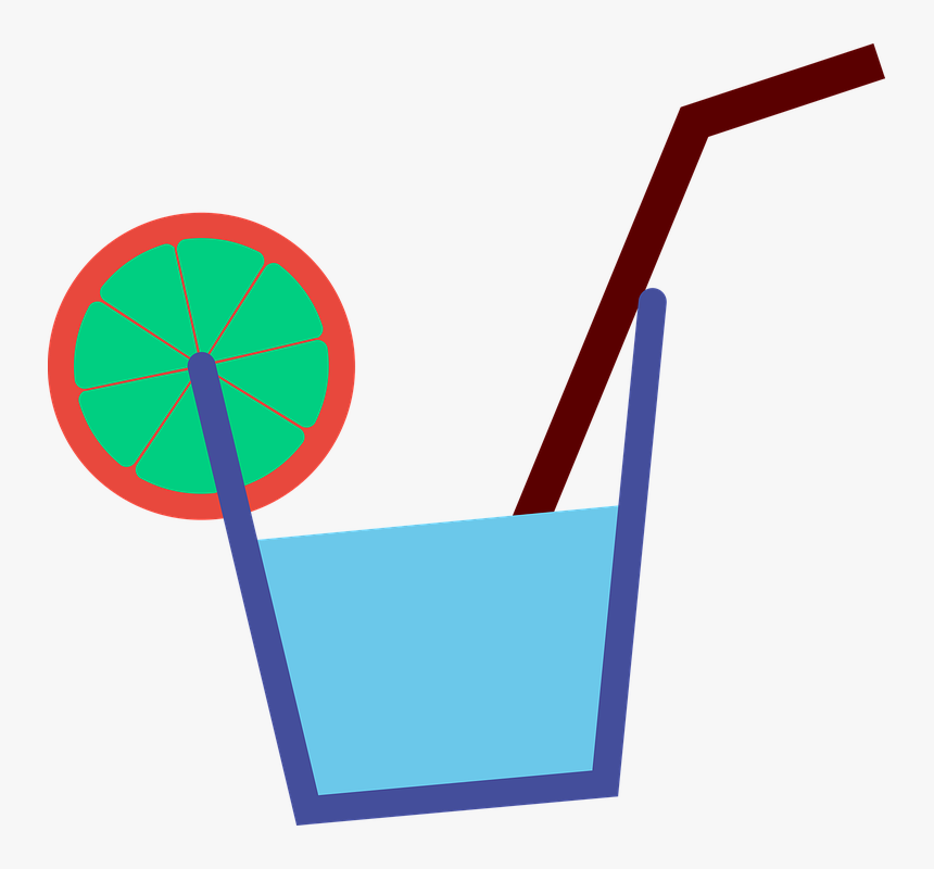 Drink, Straw, Lime, Cocktail, Refreshment, Beverage, HD Png Download