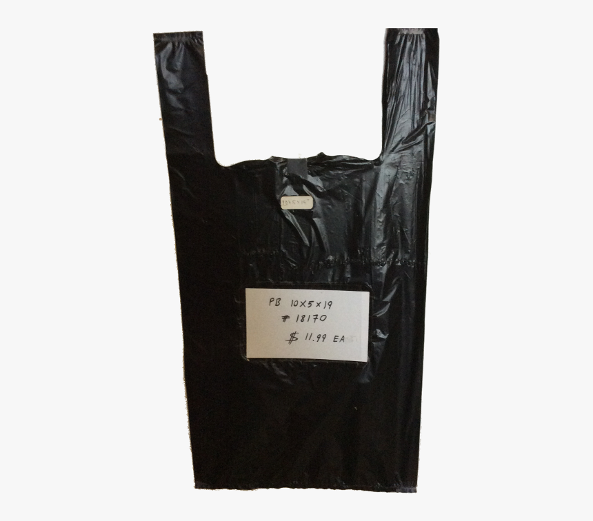 Plastic Bag 10x5x19 Black, HD Png Download