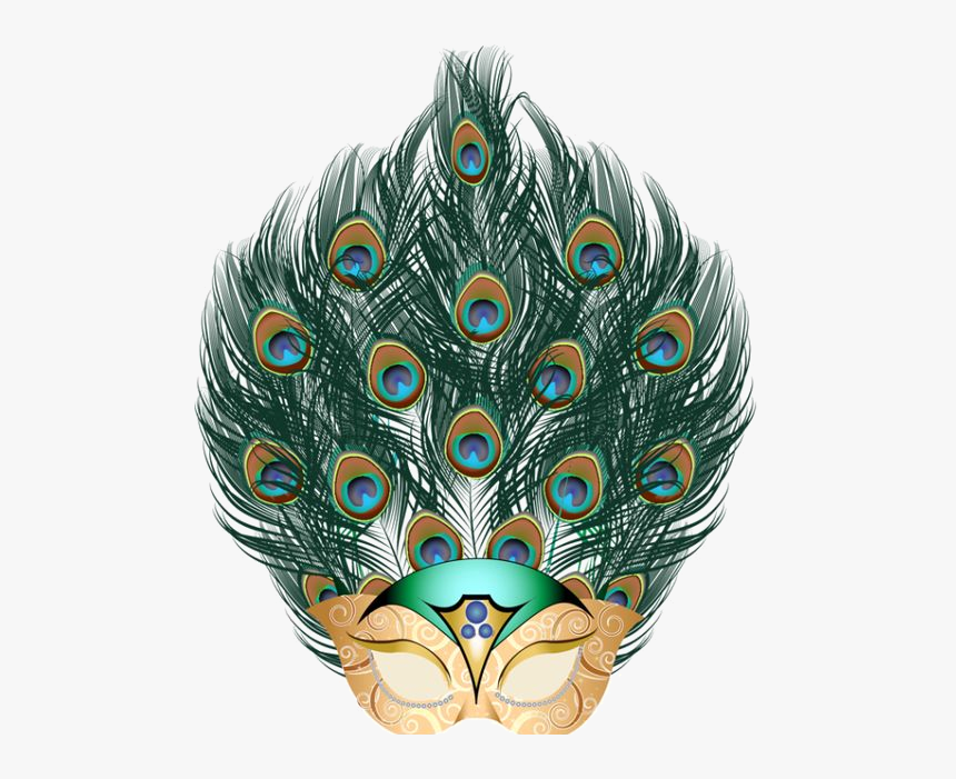 Mask Carnival Of Venice Feather Mardi Gras Masquerade, HD Png Download