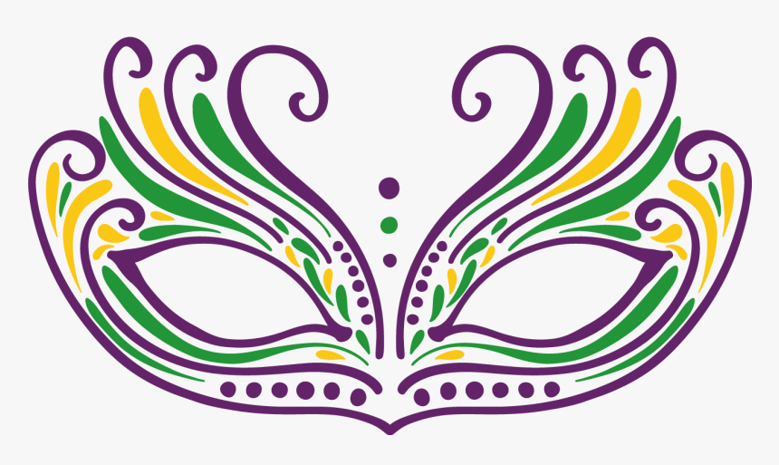 Mardi Gras Mask Silhouette , Png Download, Transparent Png