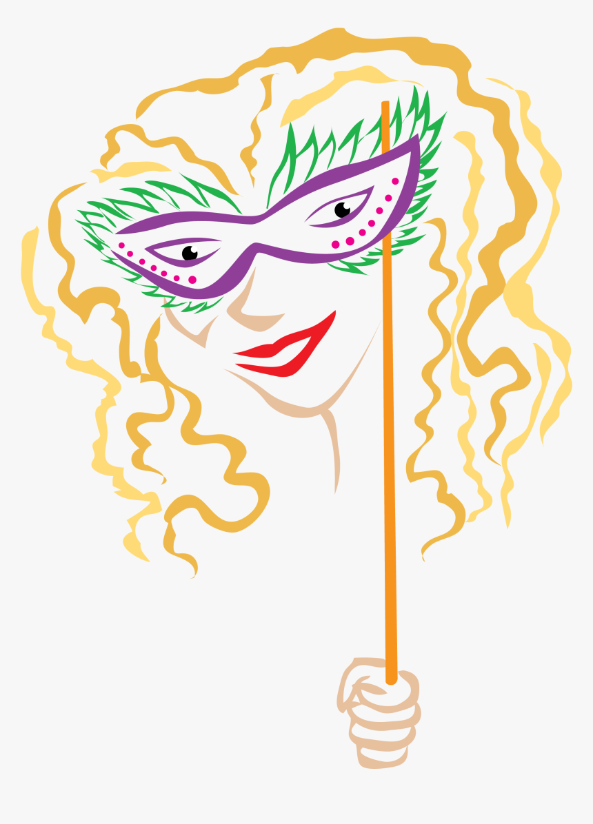 Mardi Gras Mask, HD Png Download