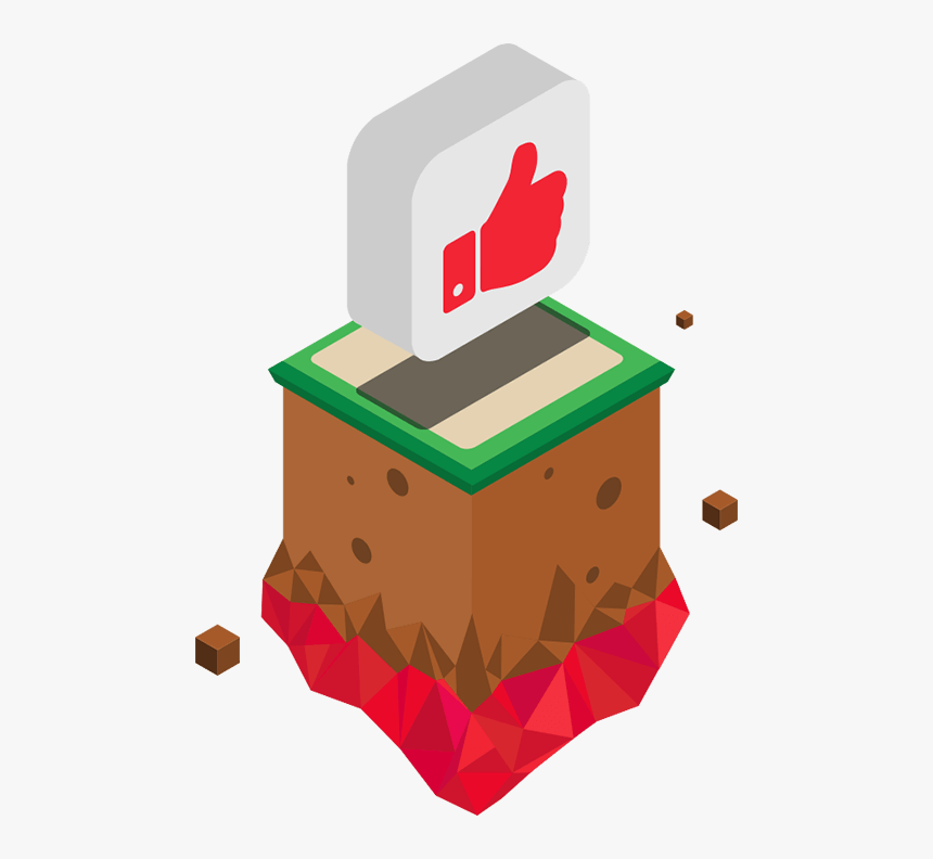 A Floating Thumbs Up Icon, HD Png Download
