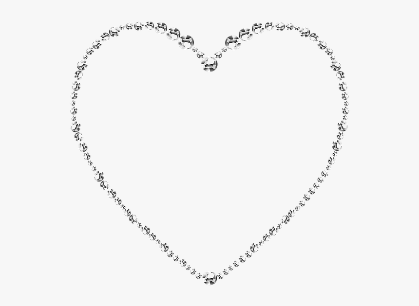 Heart, Diamonds, Rhinestone, Love, Jewellery, Wedding, HD Png Download