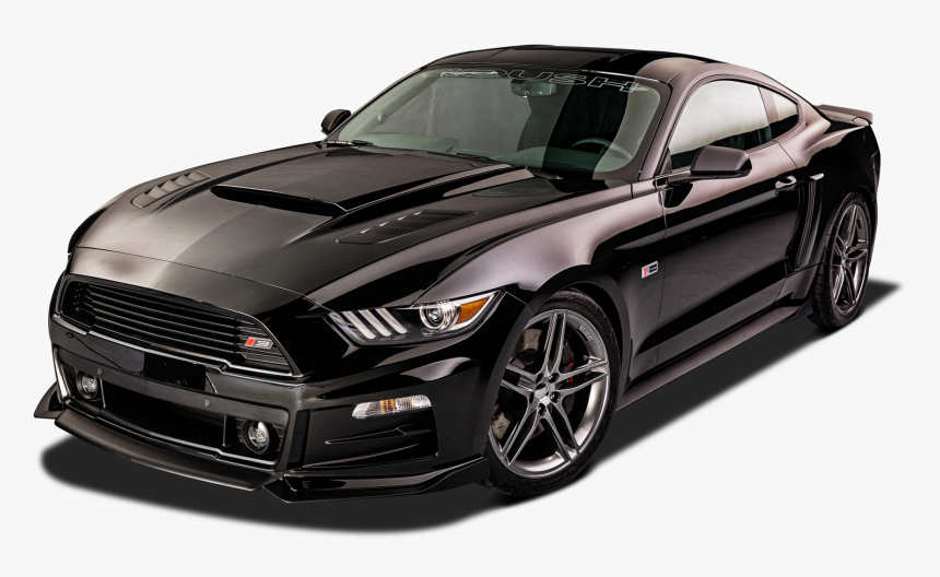 Stylish Black Ford Roush Rs Mustang Car, HD Png Download