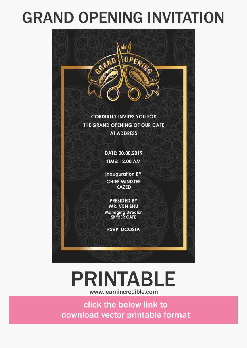 Transparent Grand Opening Png, Png Download