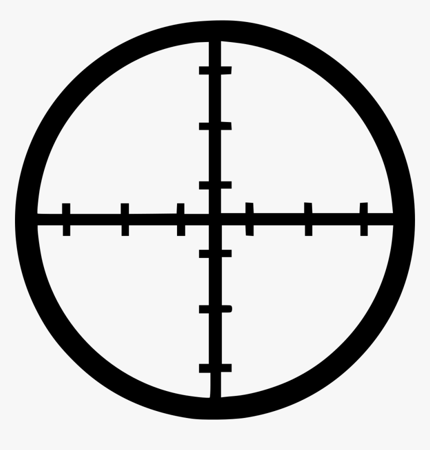Reticle Shooting Target Telescopic Sight Clip Art, HD Png Download