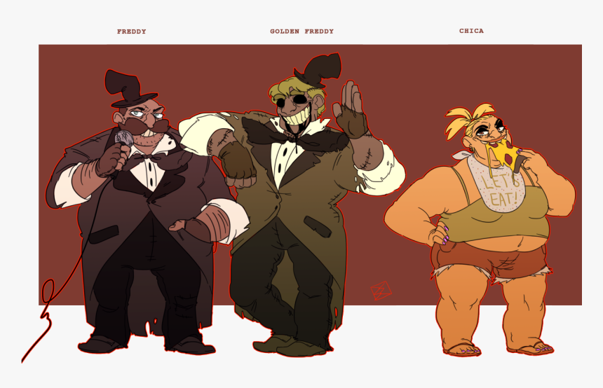 Freddy Golden Freddy Chica Eat Fictional Character, HD Png Download