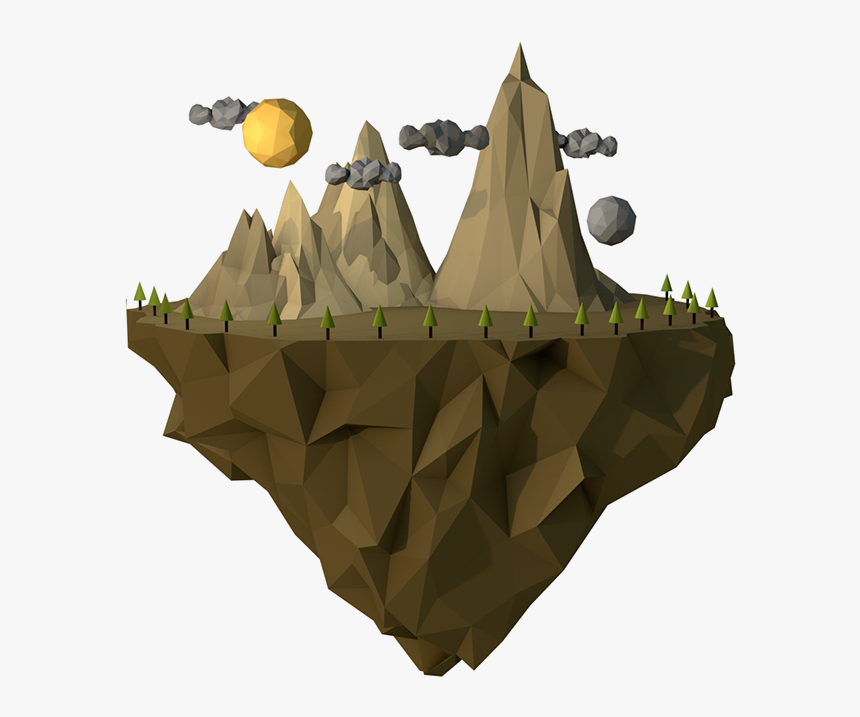 Floating Island Png, Transparent Png
