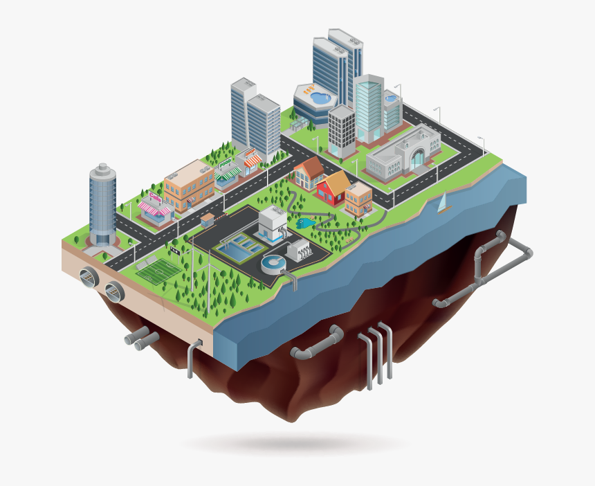 Floating Island Png, Transparent Png